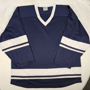 EALER H400 Series Blank Ice Hockey Practice Jersey Adult XXL Navy Blue White New